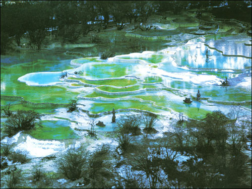 五彩池风景图片―冬